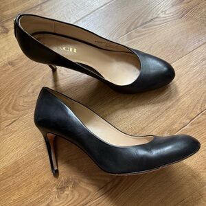 Coach Black Leather Heels for Women